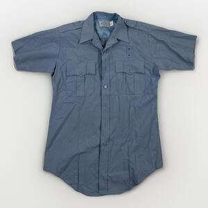 Jaguar Tropical by Conqueror KHAKI Uniform Dress Shirt  SZ. 16-1/2 Short Sleeve